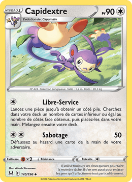Capidextre 145/217 Pokémon Origine Perdue (LOR)