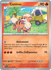 Caninos 031/258 Pokémon Écarlate et Violet (EV01)
