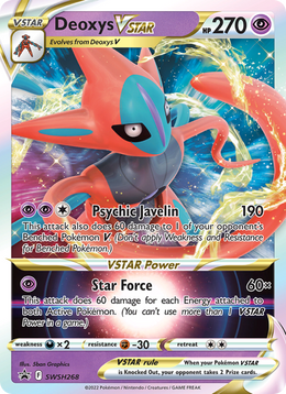 Deoxys VSTAR SWSH268/PROMO — Pokémon Promo Épée et Bouclier (SWSHP)