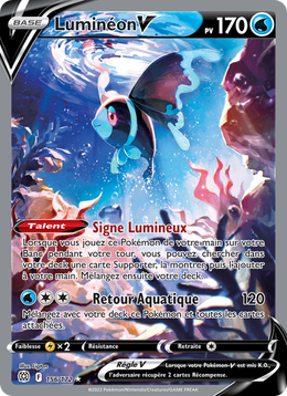Luminéon V 156/216 Pokémon Stars Étincelantes