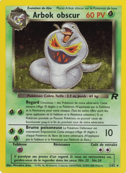 Arbok obscur 2/83 Pokémon Team Rocket (RO)