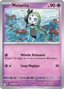 Meloetta 040/130 Pokémon Flammes Fantasmagoriques (ME02)
