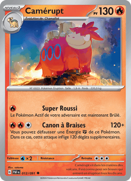 Camérupt 012/245 Pokémon Destinées de Paldea (EV4.5)