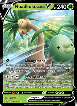Noadkoko d'Alola V 005/88 Pokémon Pokémon GO