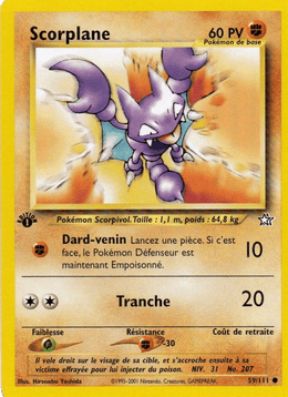 Scorplane 59/111 Pokémon Neo Genesis (N1)