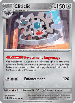 Cliticlic 063/172 Pokémon Foudre Noire (BLK)