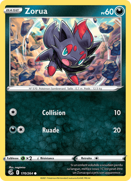 Zorua 170/284 Pokémon Poing de Fusion (FST)