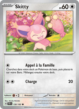 Skitty 130/218 Pokémon Forces Temporelles (EV05)