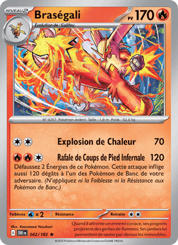 Braségali 042/244 Pokémon Rivalités Destinées (EV10)