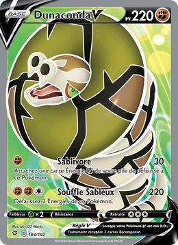 Dunaconda V 184/209 Pokémon Clash des Rebelles