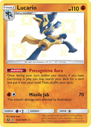 Lucario SV22/94 — Pokémon Destinées Occultes Coffre Étincelant (SMA)
