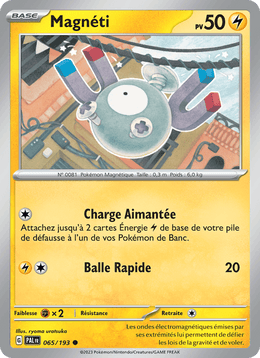 Magnéti 065/279 Pokémon Évolutions à Paldea (EV02)