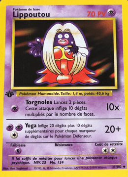 Lippoutou 31/102 Pokémon Set de Base (BS)