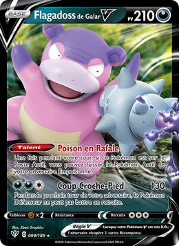 Flagadoss de Galar V 99/201 Pokémon Ténèbres Embrasées