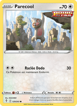 Parecool 129/237 Pokémon Évolution Céleste (EVS)