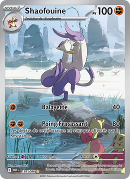 Shaofouine 134/86 — Pokémon Flamme Blanche (WHT)