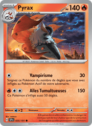 Pyrax 025/252 Pokémon Étincelles Déferlantes (EV08)