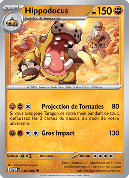 Hippodocus 040/124 Pokémon Équilibre Parfait (ME03)