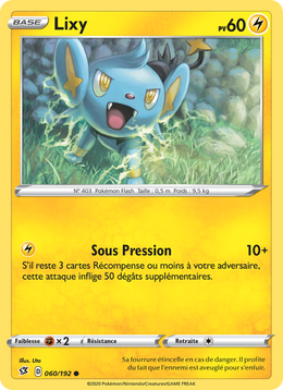 Lixy 60/209 Pokémon Clash des Rebelles
