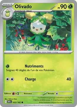 Olivado 022/244 Pokémon Rivalités Destinées (EV10)