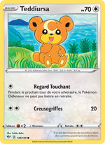 Teddiursa 138/201 Pokémon Ténèbres Embrasées