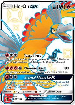 Ho-Oh-GX SV50/94 — Pokémon Destinées Occultes Coffre Étincelant (SMA)