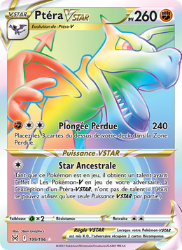 Ptéra VSTAR 199/247 — Pokémon Origine Perdue (LOR)