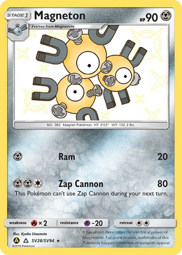 Magnéton SV28/94 — Pokémon Destinées Occultes Coffre Étincelant (SMA)
