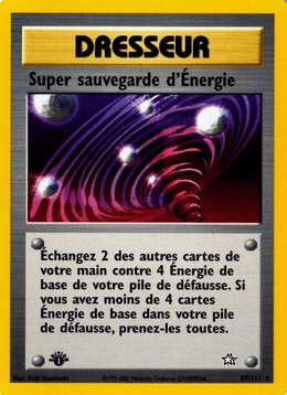 Super sauvegarde d'Énergie 89/111 Pokémon Neo Genesis (N1)