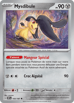 Mysdibule 143/230 Pokémon Flammes Obsidiennes (EV03)
