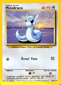 Minidraco 26/102 Pokémon Set de Base (BS)