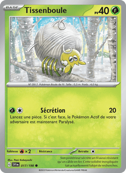 Tissenboule 017/258 Pokémon Écarlate et Violet (EV01)