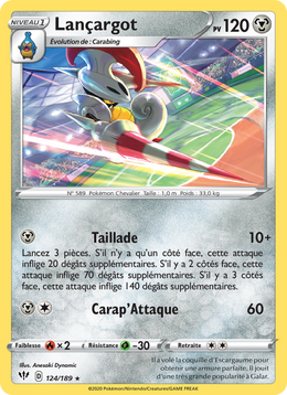 Lançargot 124/201 Pokémon Ténèbres Embrasées