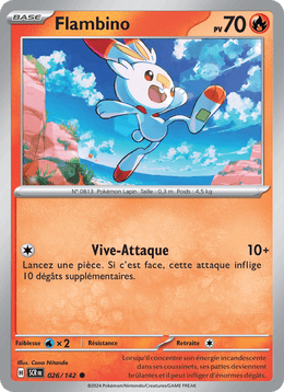 Flambino 026/175 Pokémon Couronne Stellaire (EV07)