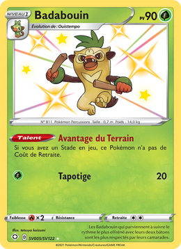 Badabouin SV005/195 — Pokémon Destinées Radieuses (SHF)