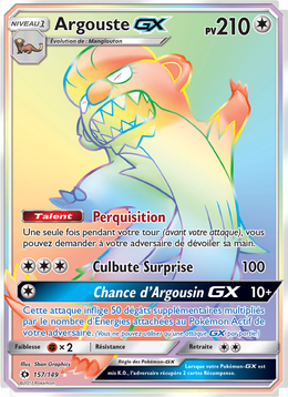 Argouste GX 157/163 — Pokémon Soleil et Lune (SUM)