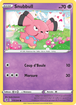 Snubbull 115/284 Pokémon Poing de Fusion (FST)