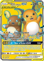 Raichu et Raichu d’Alola GX 220/258 — Pokémon Harmonie des Esprits (UNM)
