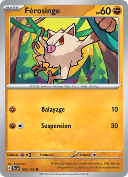 Férosinge 106/279 Pokémon Évolutions à Paldea (EV02)