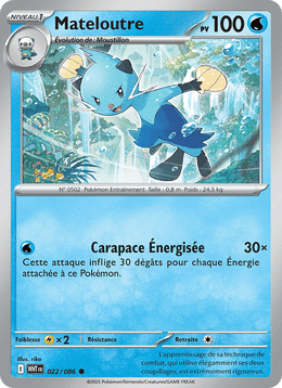 Mateloutre 022/173 Pokémon Flamme Blanche (WHT)