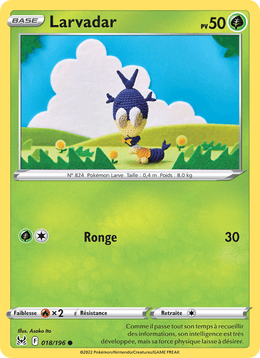 Larvadar 018/217 Pokémon Origine Perdue (LOR)