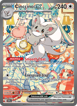 Pashmilla-ex 119/86 — Pokémon Chaos Ascendant (ME04)