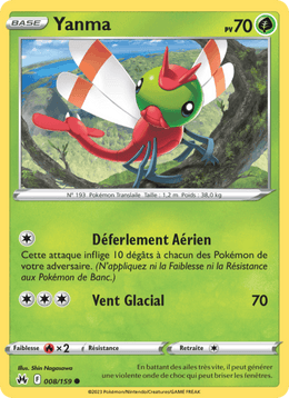 Yanma 008/160 Pokémon Zénith Suprême (CRZ)