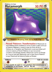 Metamorph 18/62 Pokémon Fossile (FO)