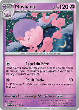 Mushana 036/172 Pokémon Foudre Noire (BLK)