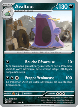 Avaltout 092/175 Pokémon Couronne Stellaire (EV07)