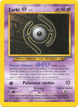 Zarbi H 28/113 Pokémon Neo Destiny (N4)