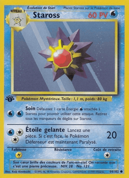 Staross 64/102 Pokémon Set de Base (BS)