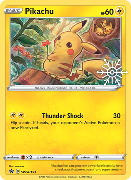Pikachu SWSH153/PROMO — Pokémon Promo Épée et Bouclier (SWSHP)