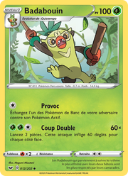 Badabouin 12/216 Pokémon Épée et Bouclier